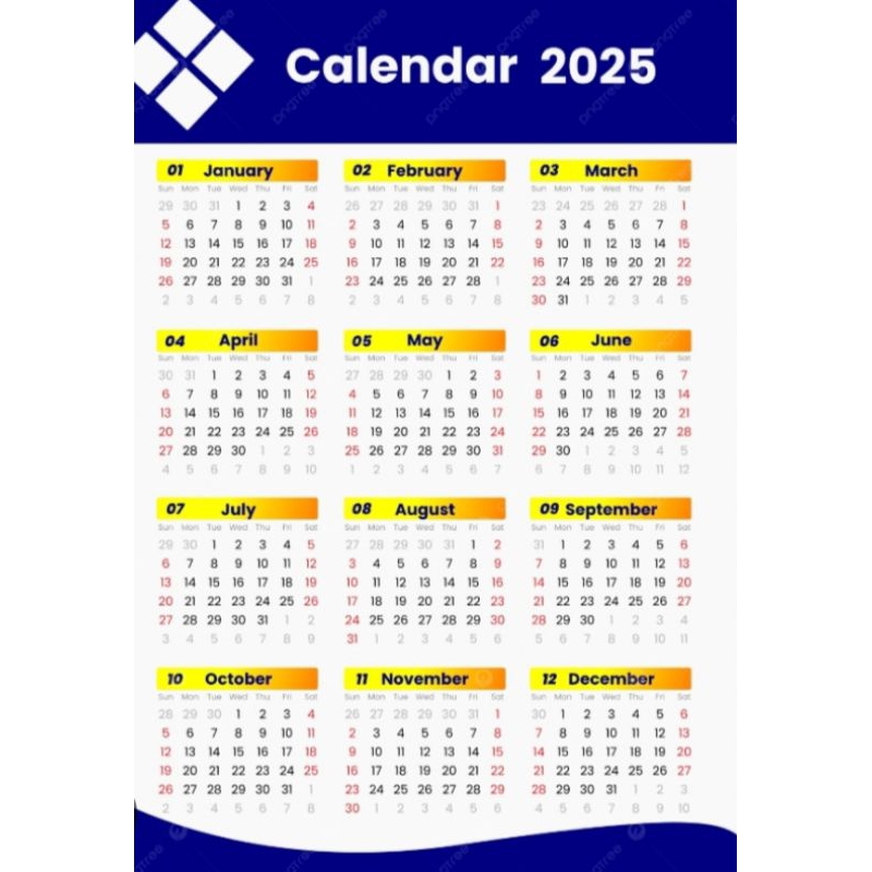 

Kalender Dinding Tahun 2025