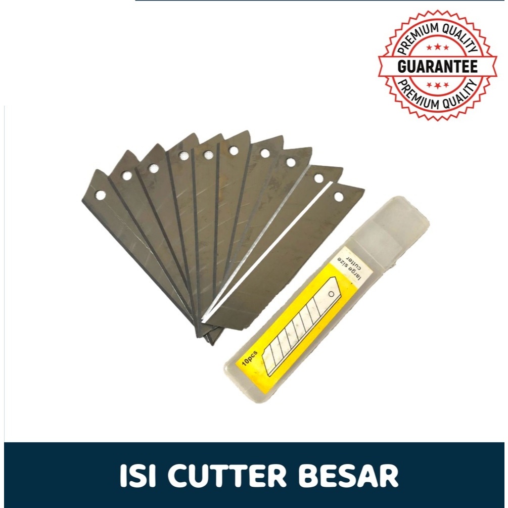

Isi Cutter Refill Piso Mata Cuter Besar Kater L150 10PCS / 2 PCS Isi Ulang Kater Gede L-150