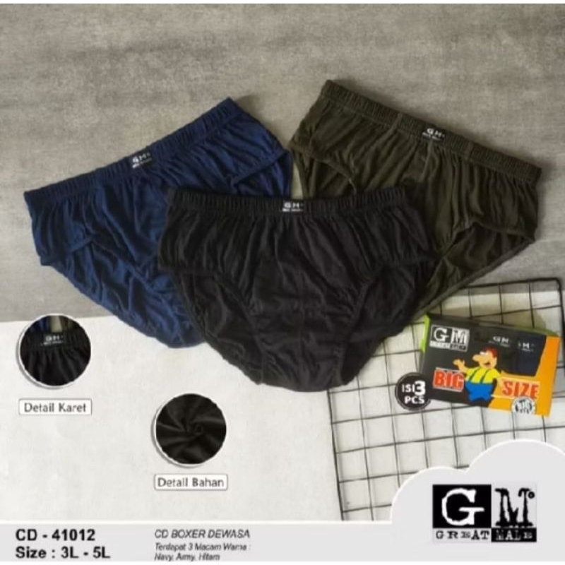 Celana Dalam Pria Jumbo GM / Celana Dalam Cowok / Celana Dalam Jumbo / Celana Dalam Laki laki / CD P