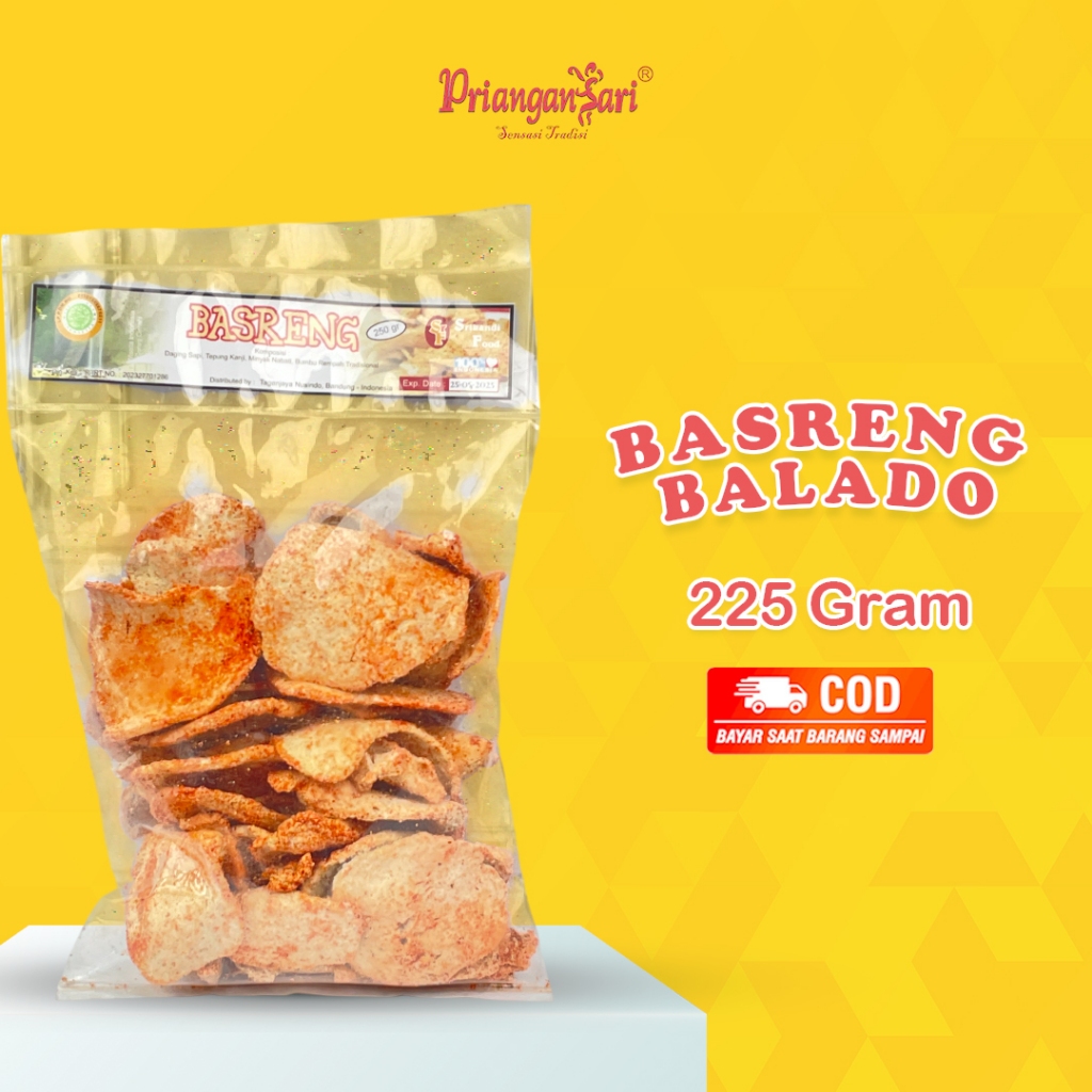 

Basreng Pedas Balado 225gr