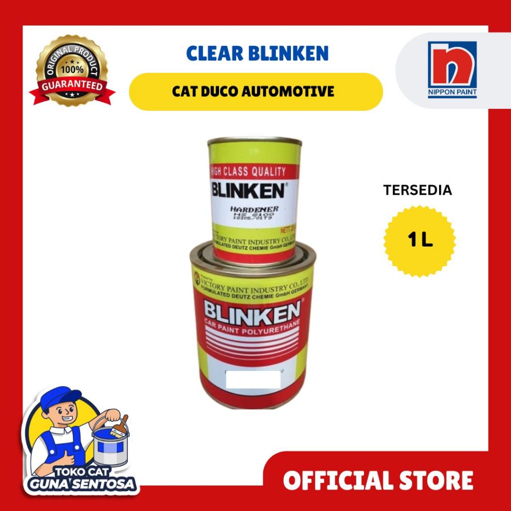 BLINKEN POLYURETHANE CLEAR COAT MOBIL DAN HARDENER 1 L
