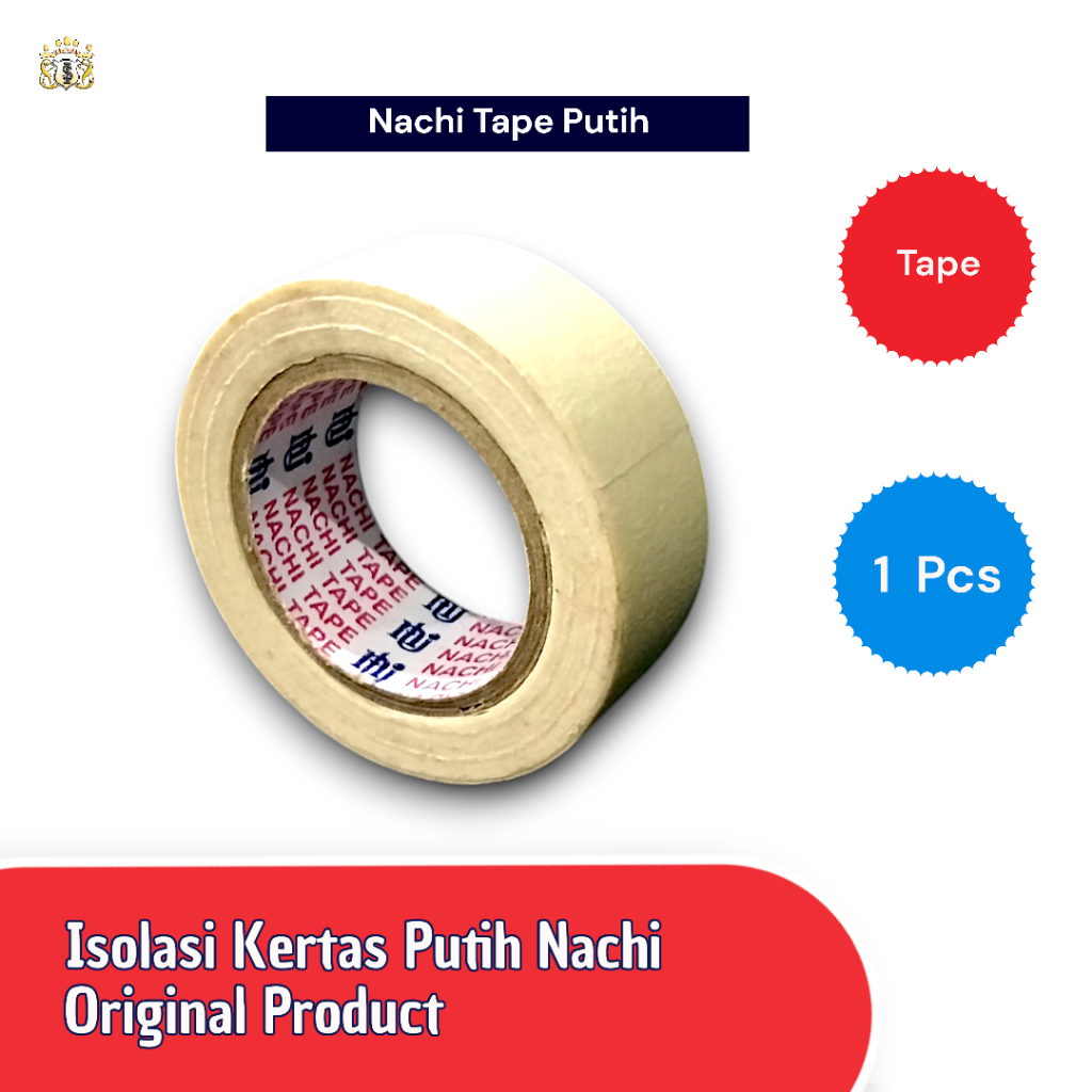 

Isolasi Putih Nachi Mini / Isolasi Kertas Putih Serbaguna