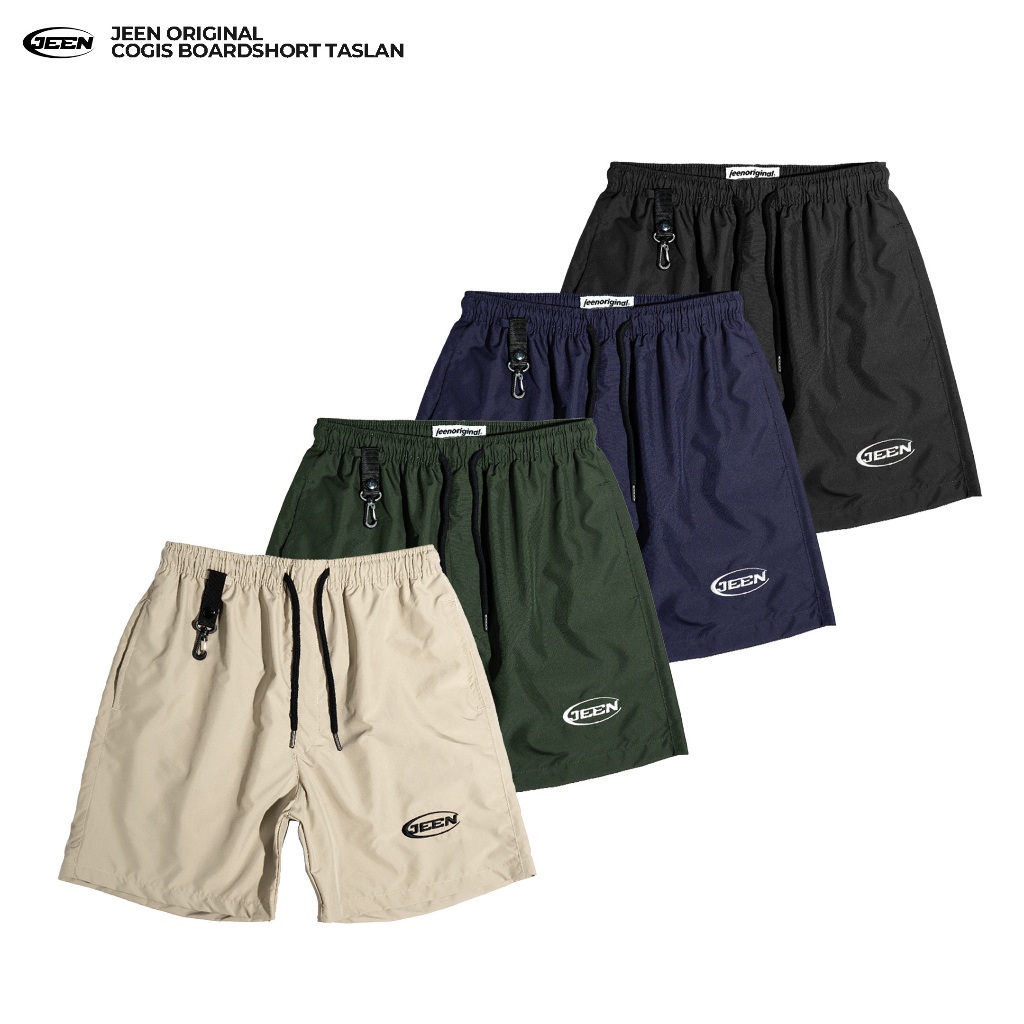 JEEN | Cogis Boardshort Kolor Taslan / Celana Pendek Kolor Santai Pria Parasut