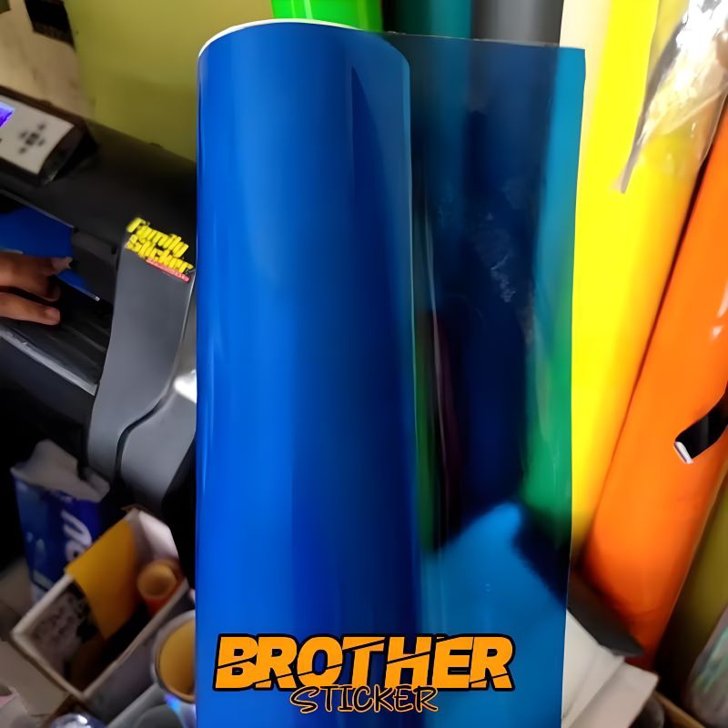 stiker skotlet transparan biru lampu headlamp motor mobil