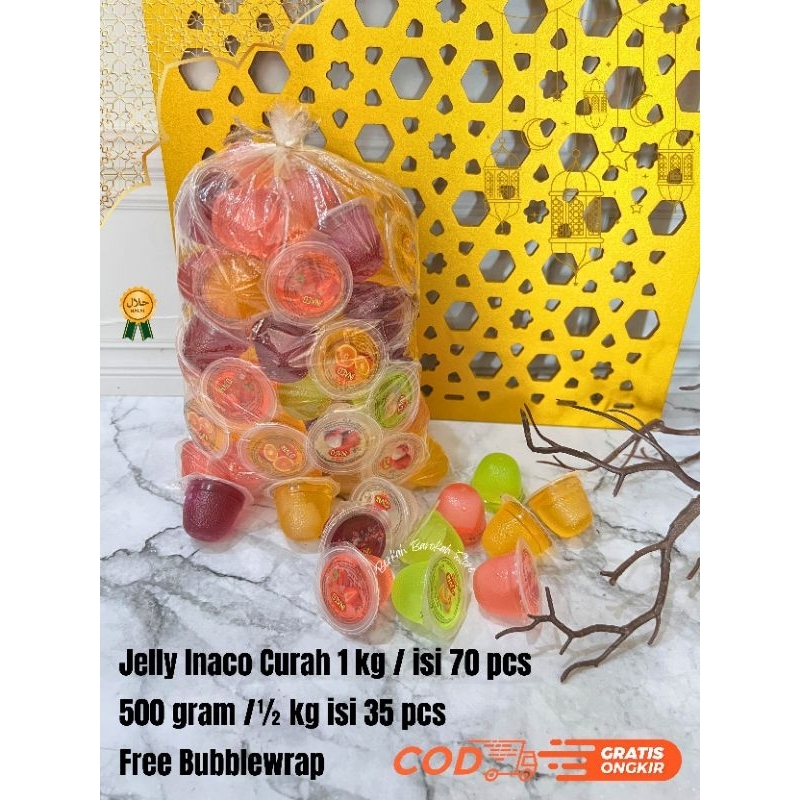 

Jelly Jeli Inaco Curah MIX Kemasan 1KG Aneka Rasa Buah Murah Gratis Ongkir