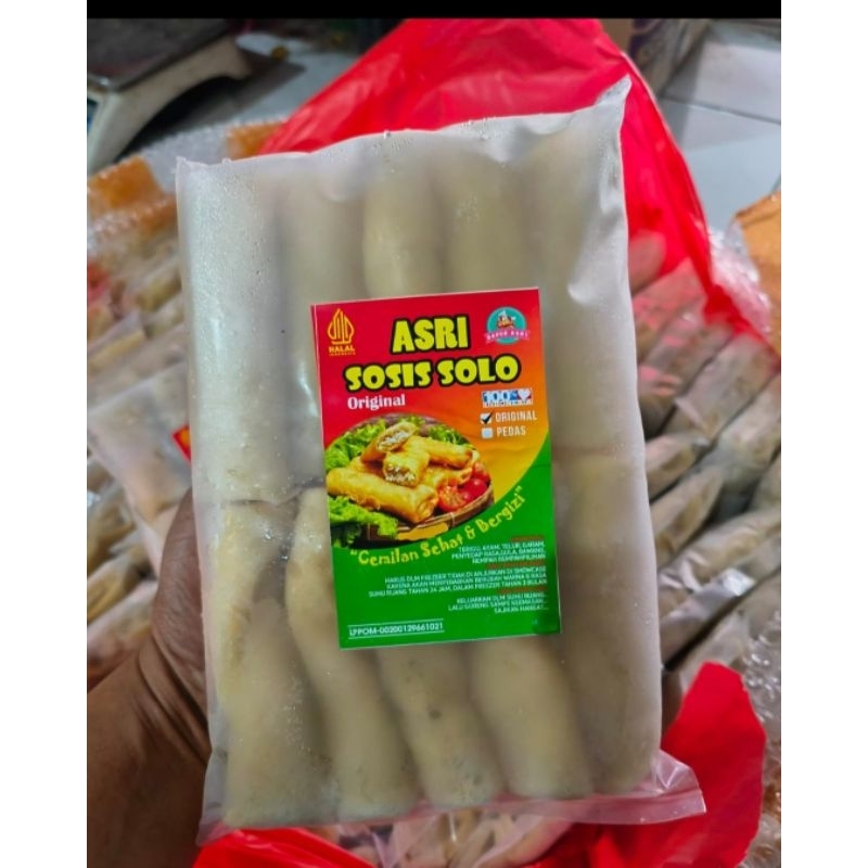 

SOSIS SOLO FROZEN ISI 10PCS ISI AYAM SUWIR