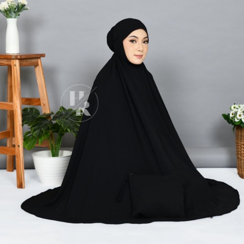 Mukena Dagu Malaysia cringkle Airflow Jumbo Khadijah