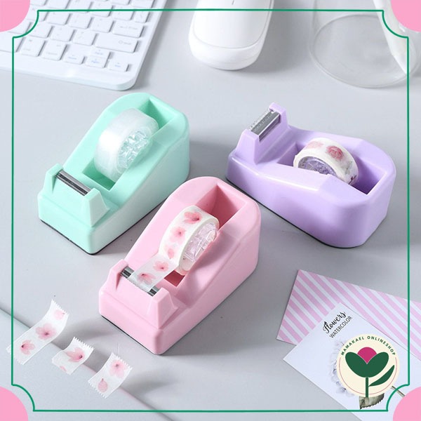 

Tempat solatip lakban untuk solatip ukuran 12 mm tape dispenser aesthetic cantik MK1881