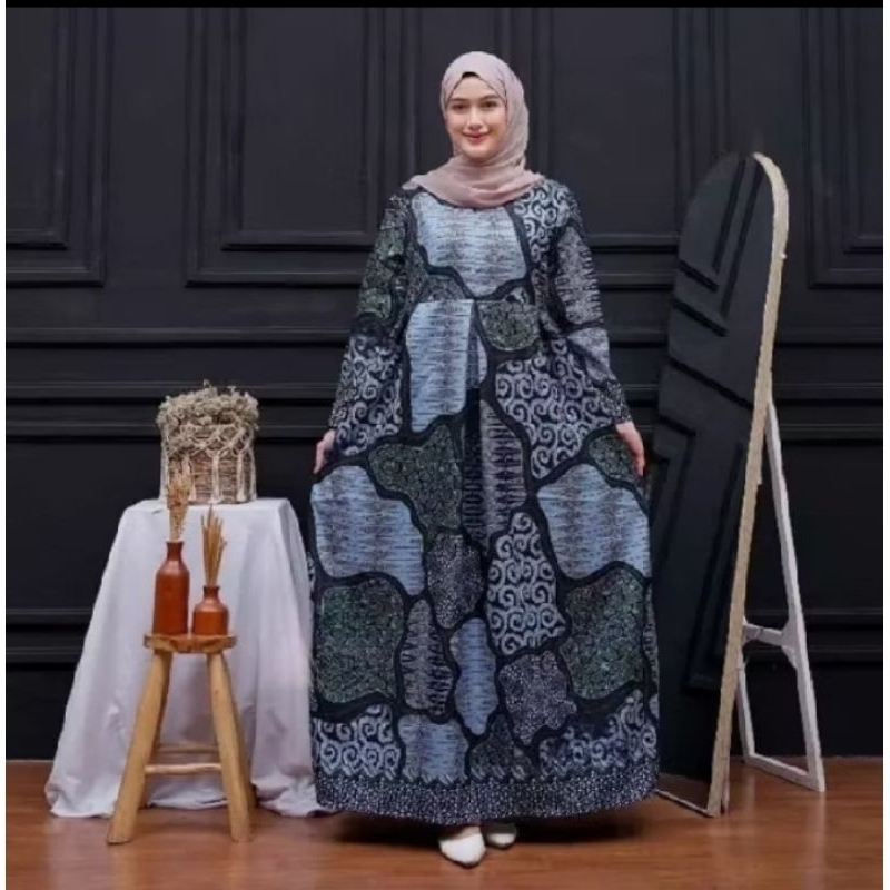 TERLARISGAMIS BATIK PREMIUM TERBARU 2025//GAMIS BATIK WANITA//GAMIS BATIK RAYON PREMIUM//