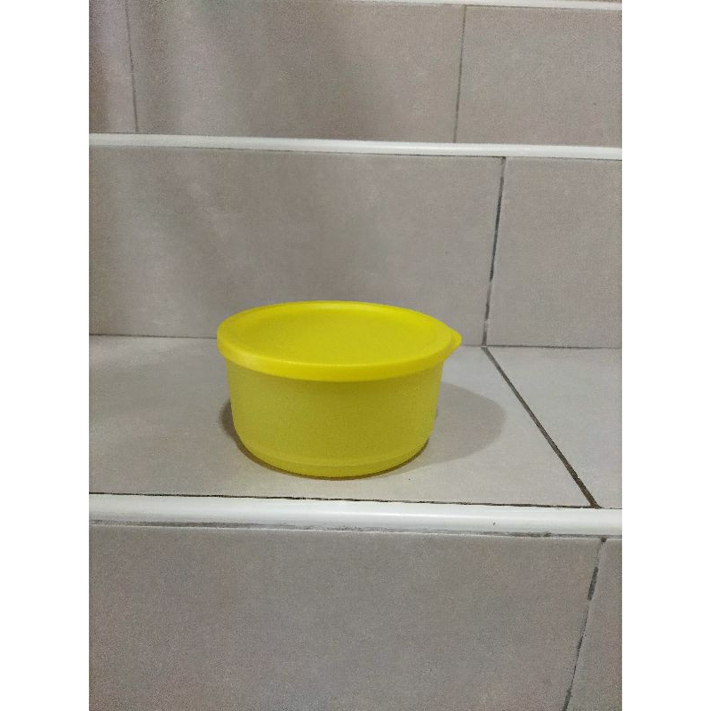 Summer Go Round 500ml tempat makan tupperware bulat KUNING