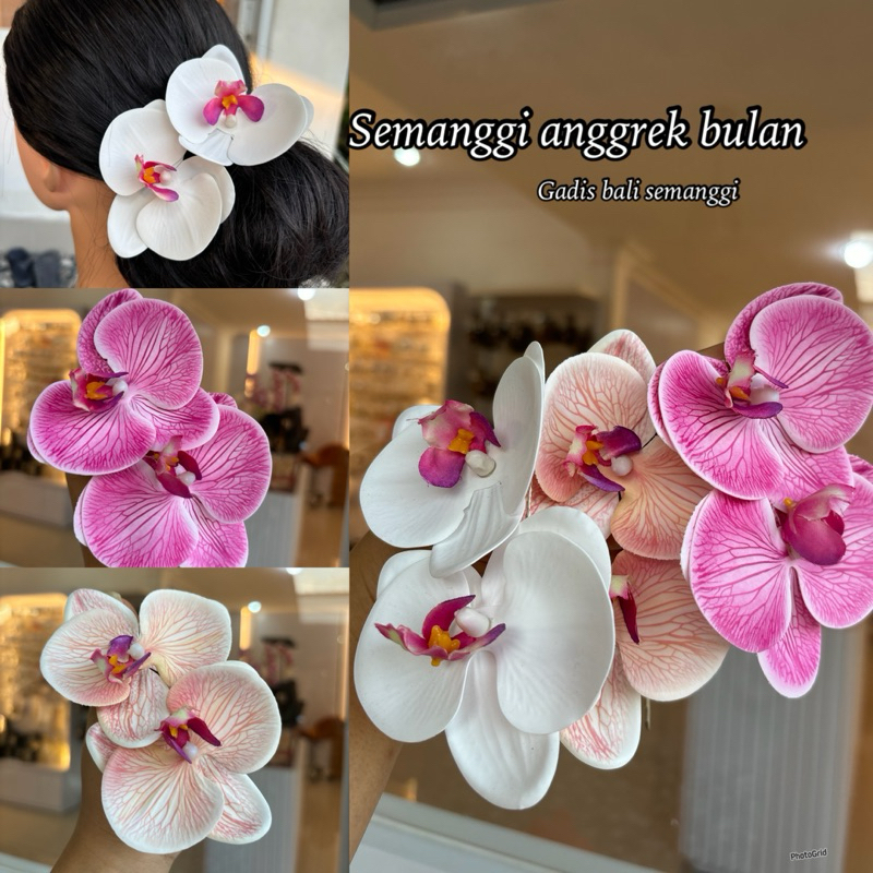 semanggi anggrek bulan/ bunga sanggul/ semanggi kain