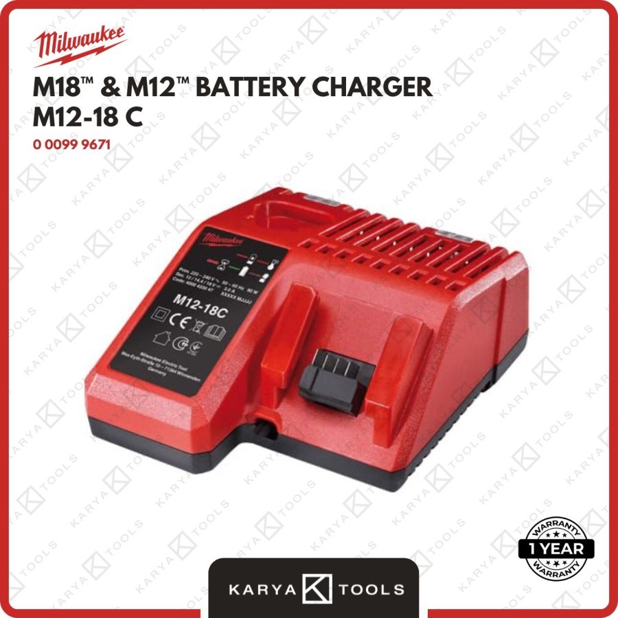 Milwaukee M12-18C 12 Volt & 18 Volt Charger