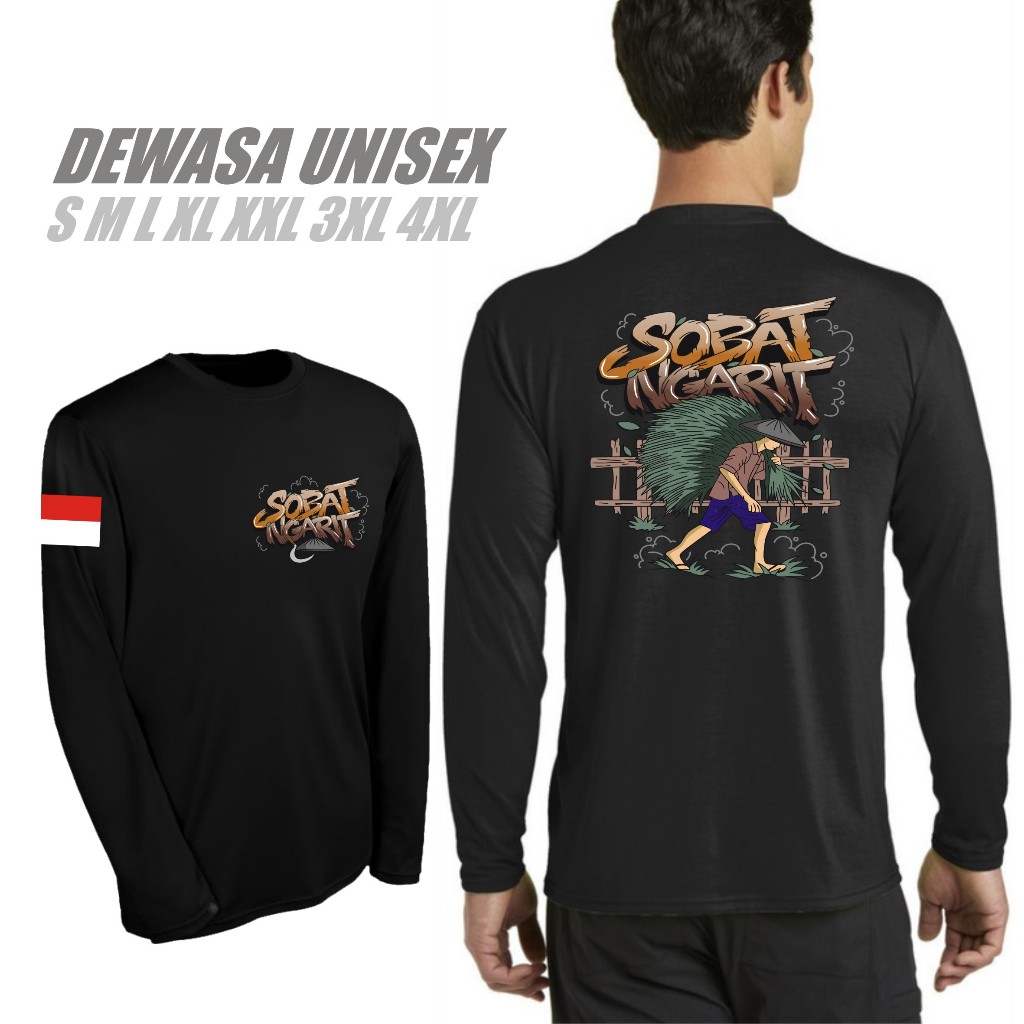 Albert Tshirt - Sobat Padi | T-Shirt Regular | Kaos Lengan Panjang | Baju Pria Wanita
