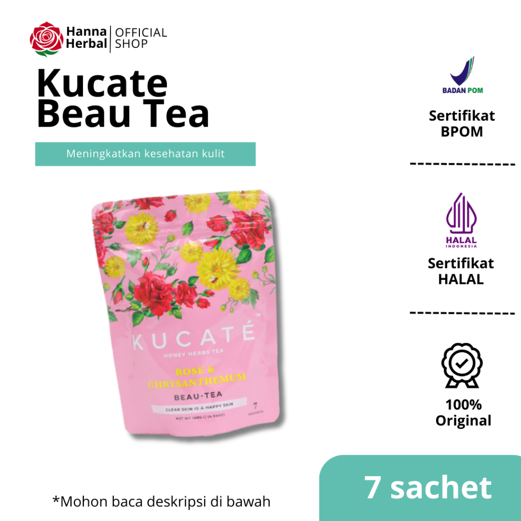 

Kucate Beau Tea - Tea Kesehatan Dengan ekstak bunga chrysanthemum 7 sachet