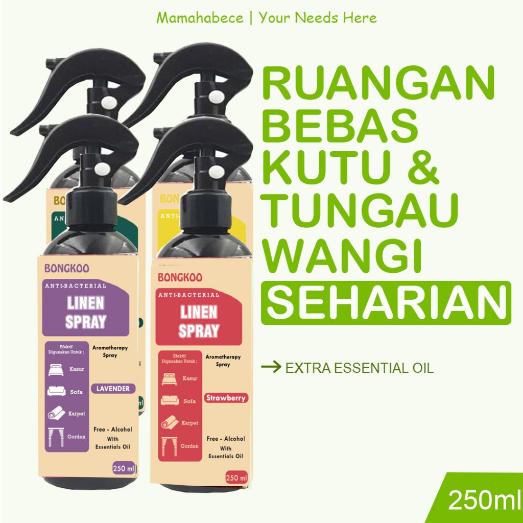 Linen Spray Anti Bacterial Pembasmi Tungau Kasur Obat Kutu Kasur Anti Kutu Kasur Fabric Spray Anti B