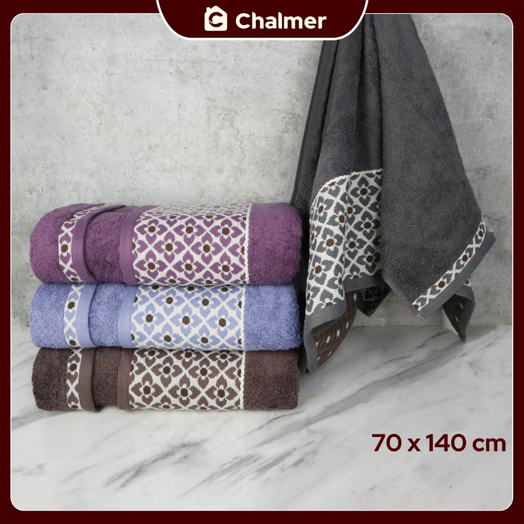 Handuk Mandi Chalmer 70 x 140 cm Motif Zuma Handuk Mandi Dewasa Premium