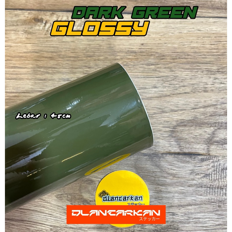 skotlet Dark Green Glossy maxdecal 45cm skotlet motor mobil aquarium laptop firniture dll