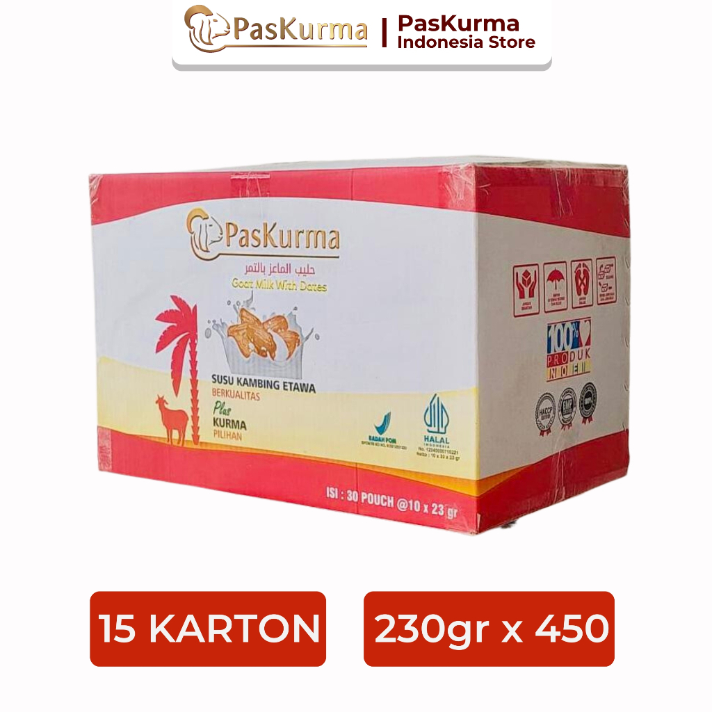 

PASKURMA Susu Kambing Etawa plus Buah Kurma - 15 Karton - 450 x 230gr