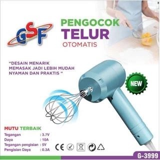 GSF Pengocok Telur Otomatis - Hand Mixer - Mixer Portable Free USB Cable - Portable Whisk Charger