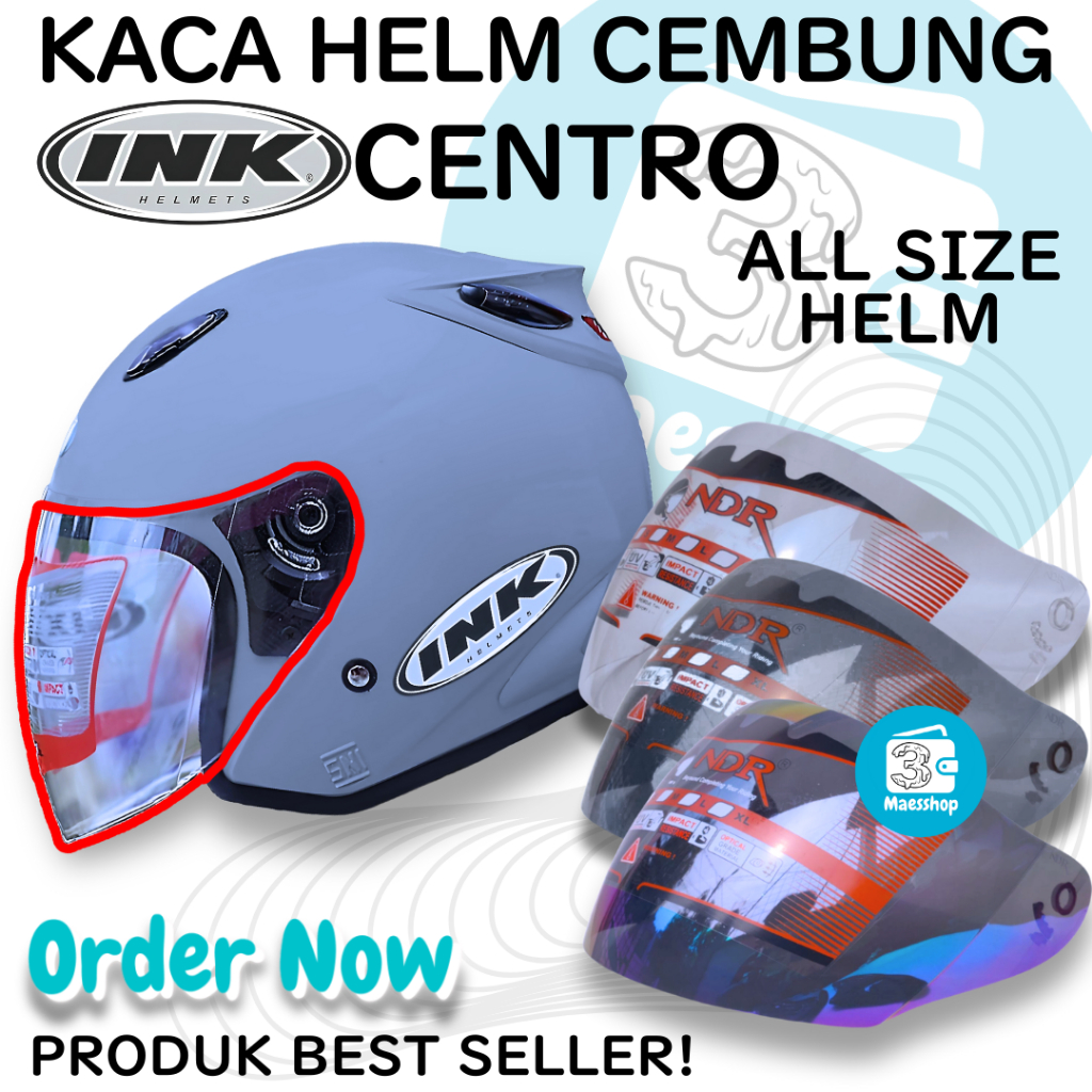 Kaca Helm INK CENTRO / INK METRO Visor Helmet CEMBUNG venom open ink centro 2 metro2 NDR helmet