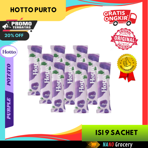 

9 Sachet Hotto Purto Multigrain with Purple Potato | Pengganti Sarapan Kenyang