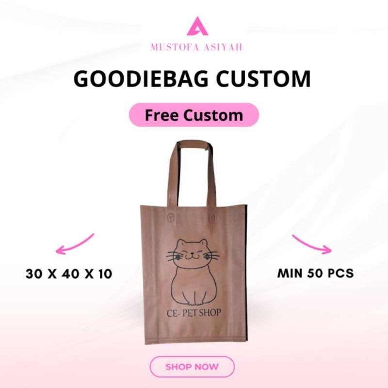 

TAS GOODIEBAG 30x40x10 CUSTOM