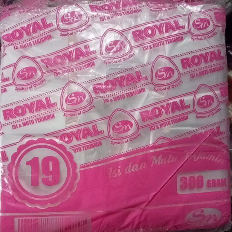 plastik hd bening ukuran 19 royal