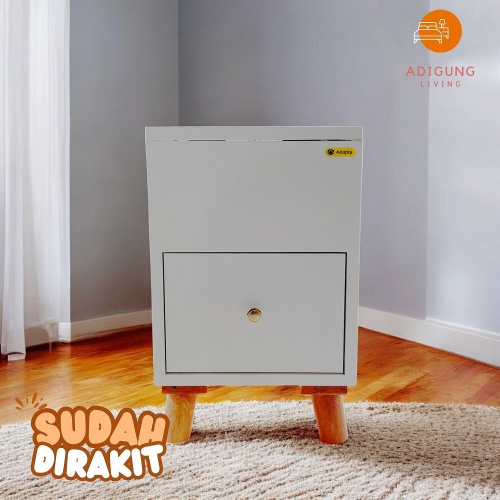 Meja Rias Mini Lesehan Minimalis - Meja Rias Lesehan dengan Laci Tanpa Kaca- Lesi-Single30-E9