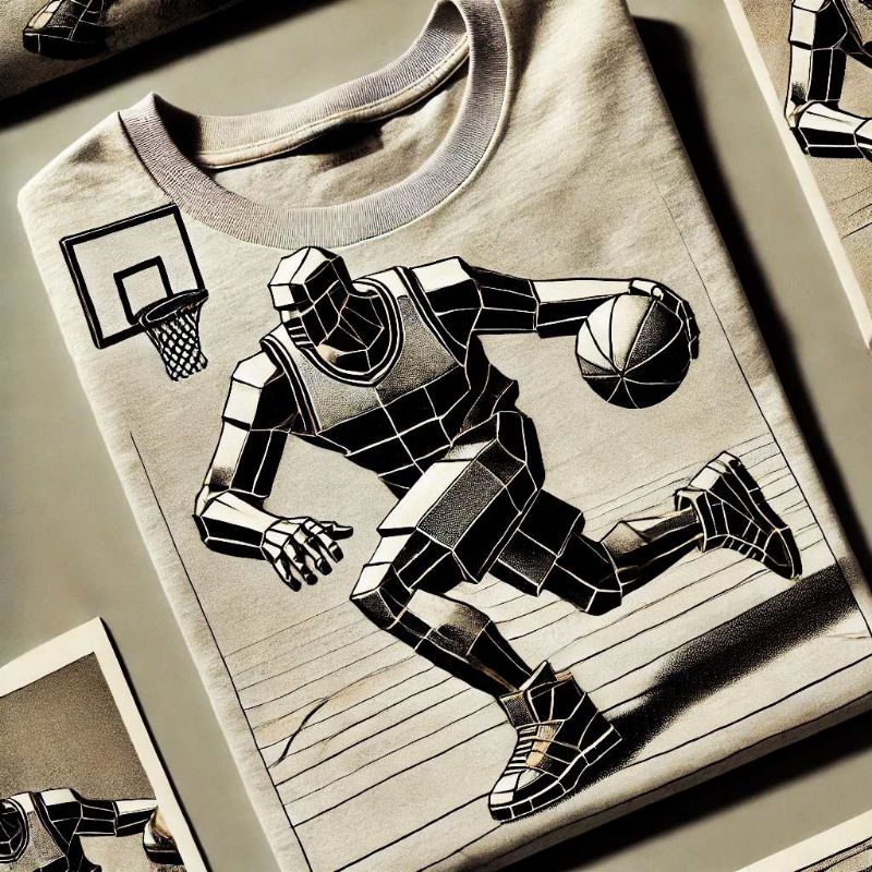 Kaos Basket Ball Modern Art - Kaos Oblong - kaos - T-Shirt