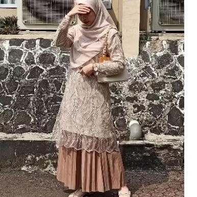 preloved tunik brukat by agafia baju kondangan lamaran