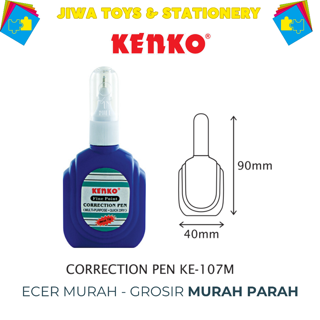 

Correction Pen KE-107M Metal Tip Kenko / Tipex Cair KE-107M Kenko