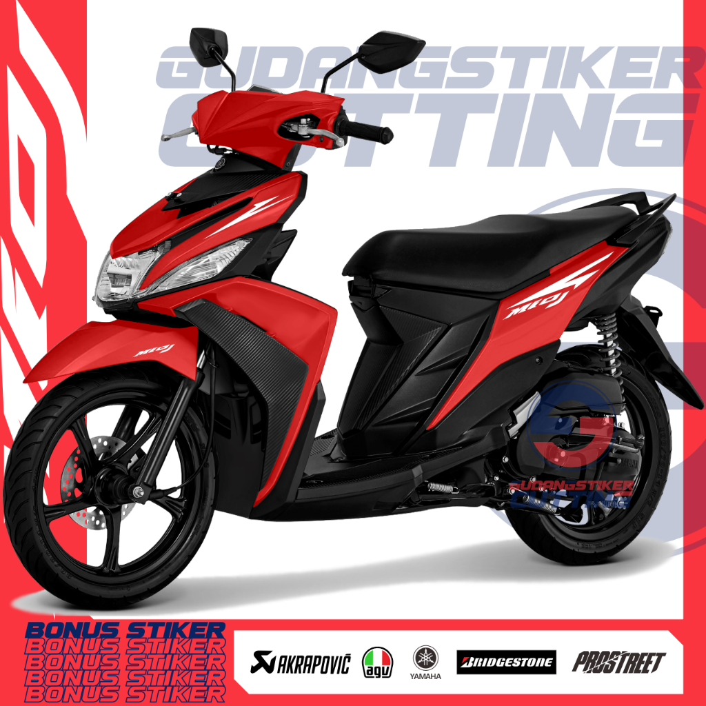 STRIPING CUTTING YAMAHA MIO J LAMA STIKER LIS SKOTLET POTONG MIO OLD STICKER