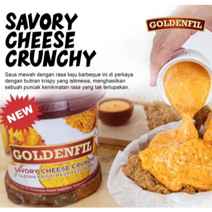 

GOLDENFIL CHEESE SAVORY CRUNCHY 1KG, COCOLAN/ISIAN KEJU U/ MAKANAN DLL