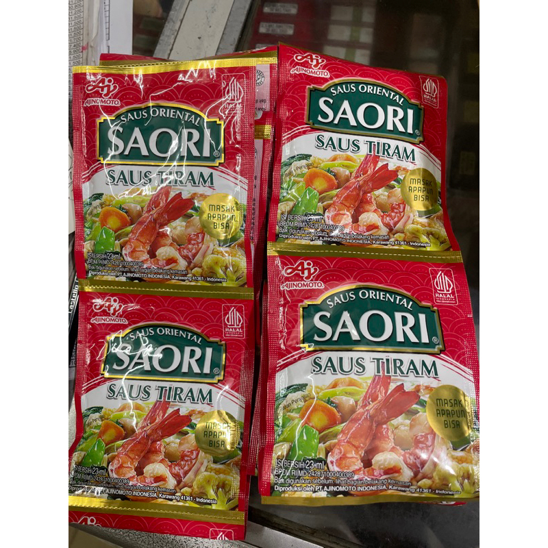 

saori saus tiran 23ml isi 12rcg x 10bks