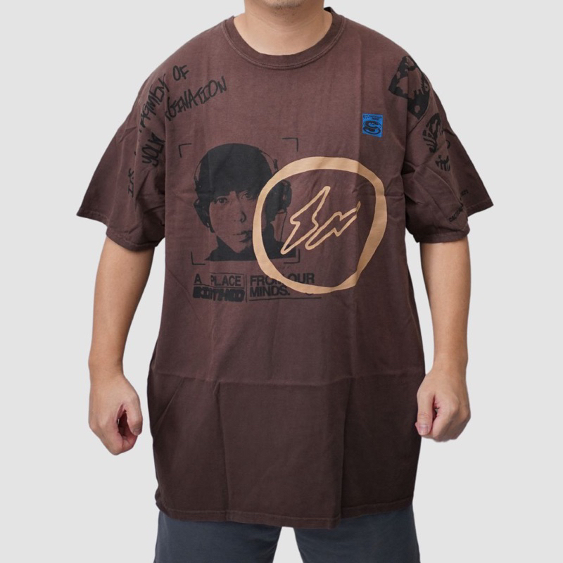 Travis Scott Cactus Jack For Fragment Hiroshi Tee Brown Pepper Original