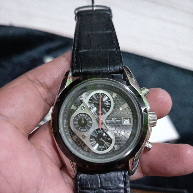 jam tangan original Chronograph Mounte Christ 2860G-30 preloved second bekas