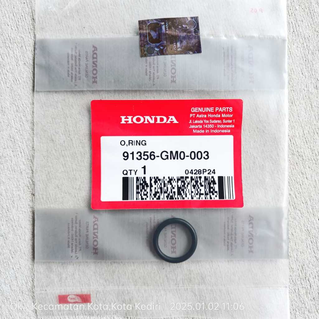 O-Ring Tutup As Shock-Skok Depan GL Max-Pro Megapro Tiger CS1 Sonic Supra-GTR Ori AHM