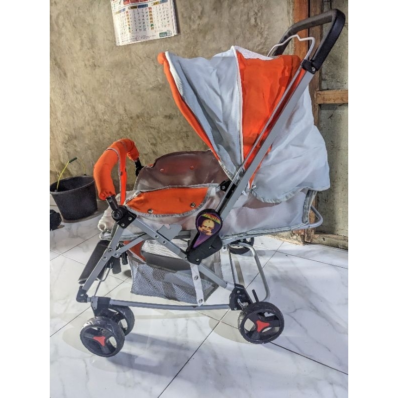 STROLLER Tajimaku 2 arah dan 3 posisi bayi, Bisa dilipat