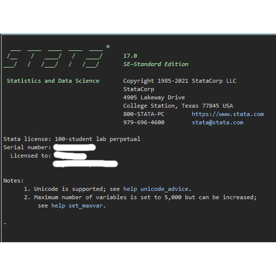 Stata 17 SE MAC ORIGINAL PERPETUAL / LIFETIME LICENSE