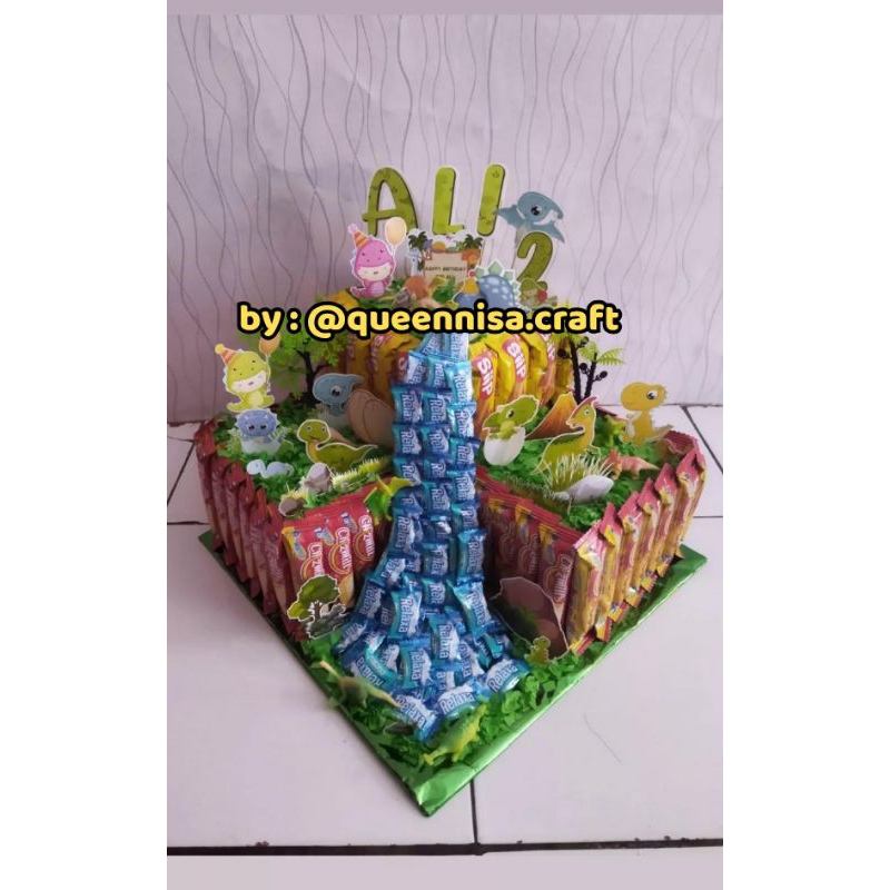 

snack tower/cake birthday/snack tower dinosaurus/cake custom/request