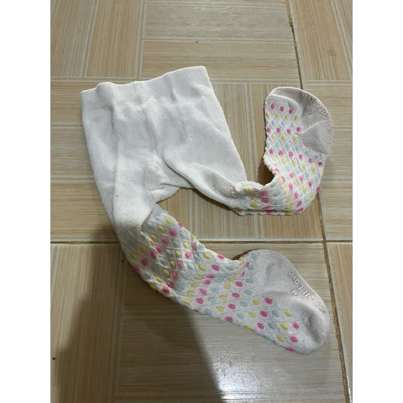 Preloved. legging catell love 0-6 bulan full tutup kaki
