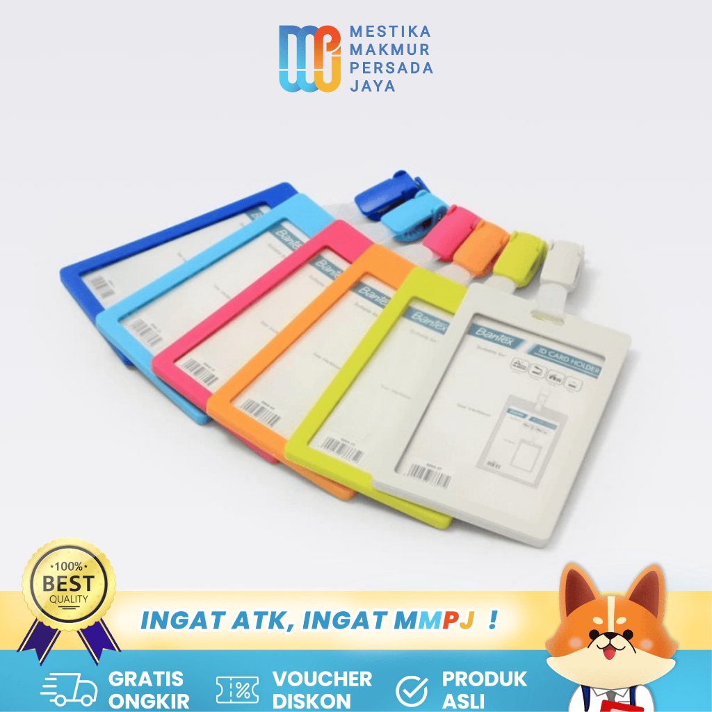 

Bantex ID Card Holder Dengan Clip / Name Tag Card Holder Tempat Kartu Nama
