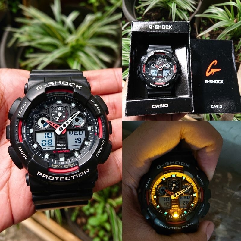 Jam tangan casio G Shock GA 100 original macho seken bekas koleksi