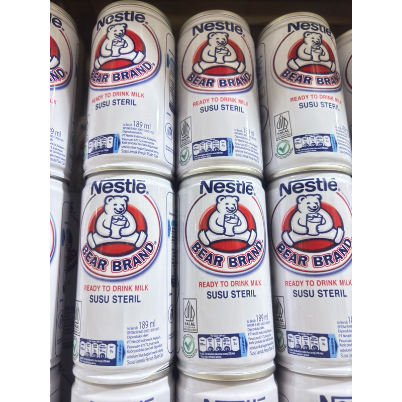 

Nestle Bear Brand Susu Steril 189mL