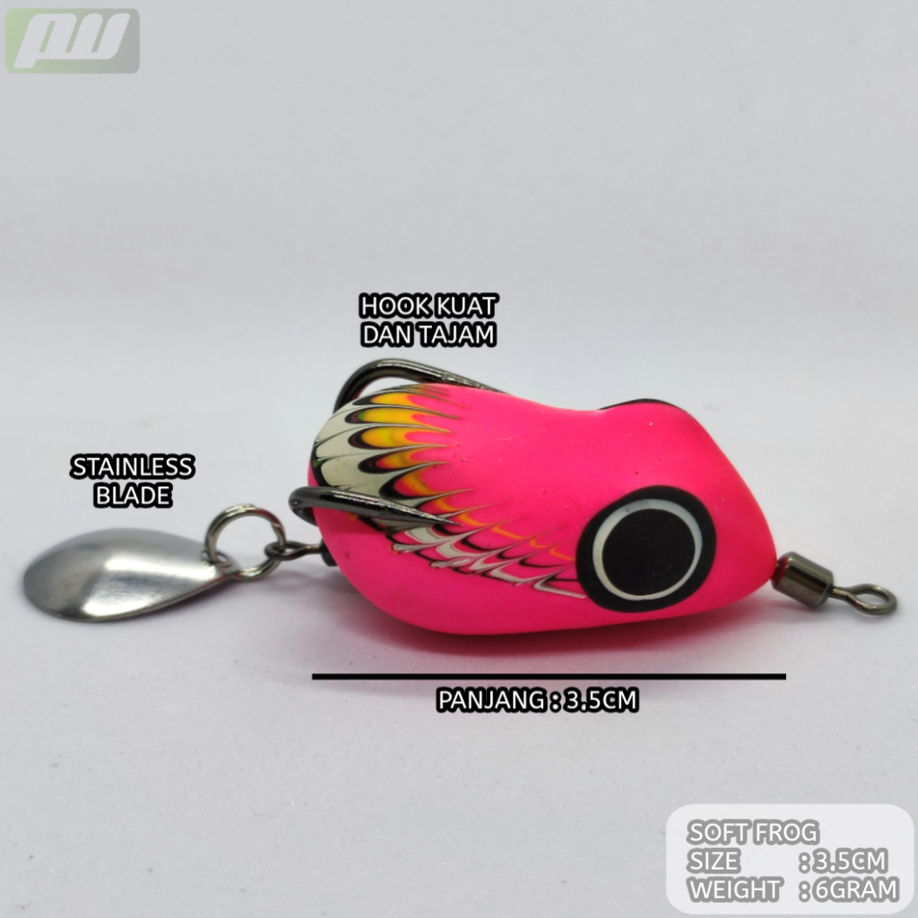 SOFT FROG 3.5cm Umpan Casting Gabus