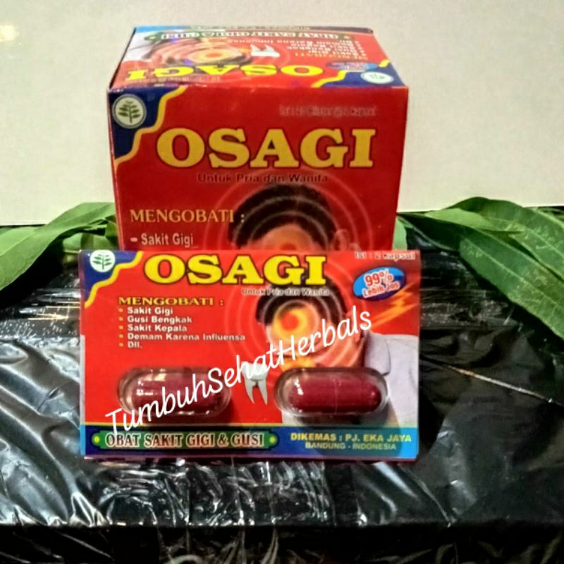 OSAGI kapsul 100% Original (obatnya sakit gigi, Ampuh)