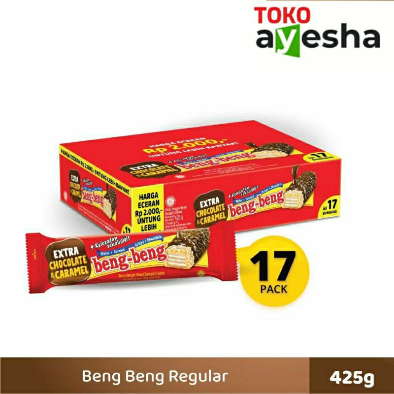 

beng beng regular 425 gr - 1 box isi 17