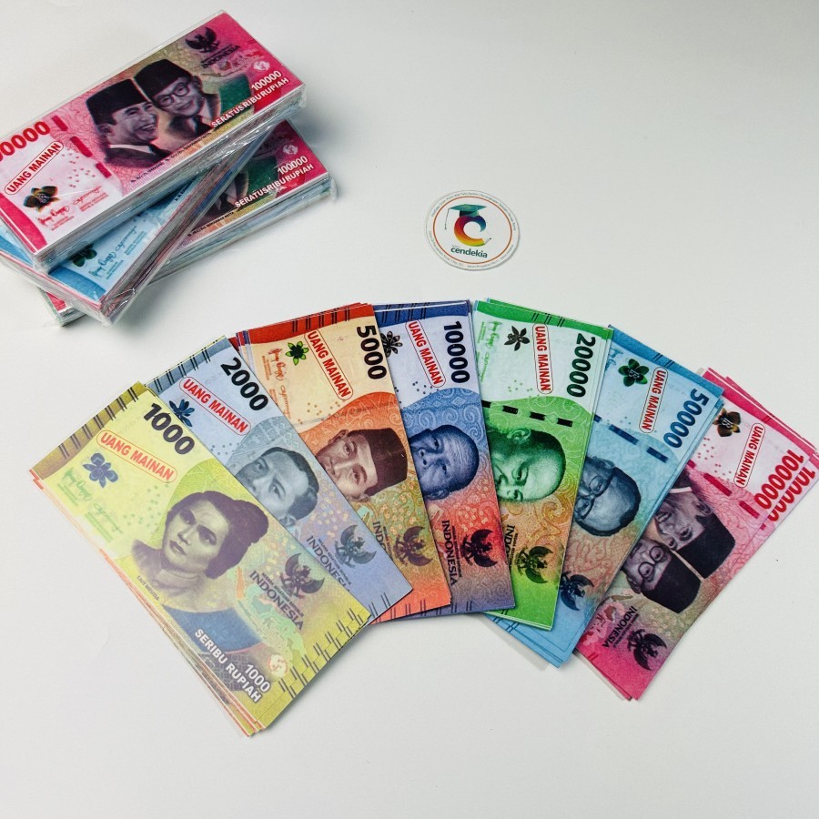 Uang Mainan Kertas Ukuran Kecil - Mixed