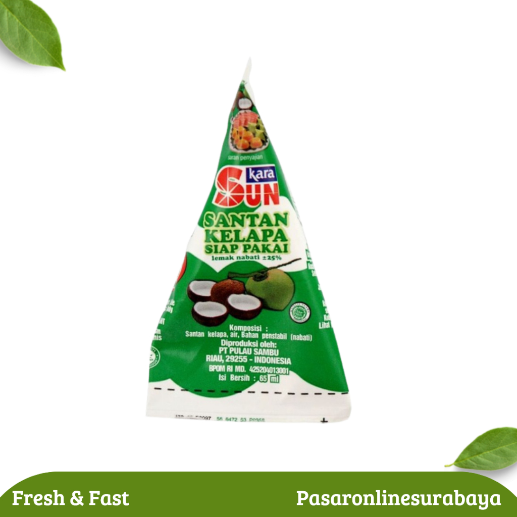 

Santan Kelapa Sun Kara 65 Ml Santan Siap Pakai
