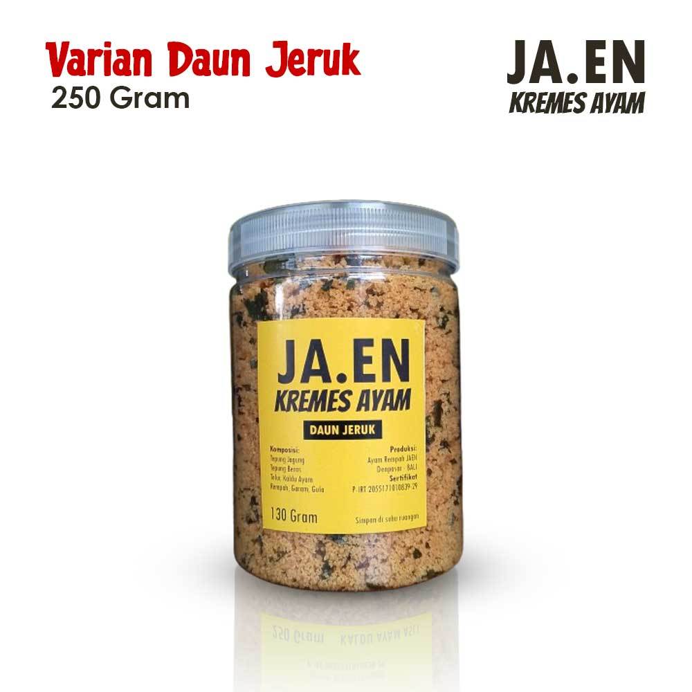 

JA.EN Kremes Sari Ayam Daun Jeruk 250 gram